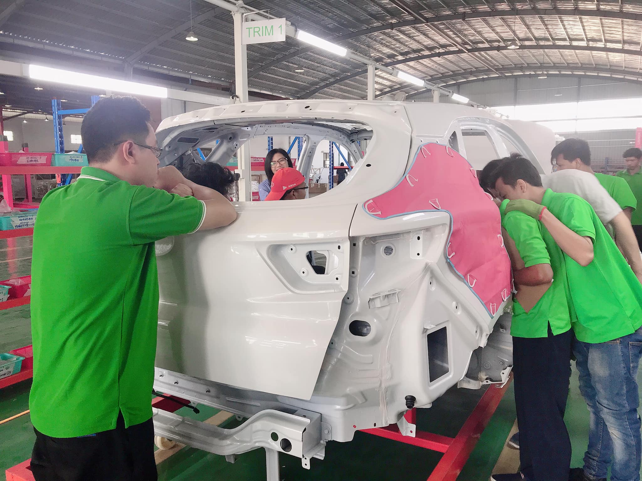 Trim line work at the Soueast assembly facility